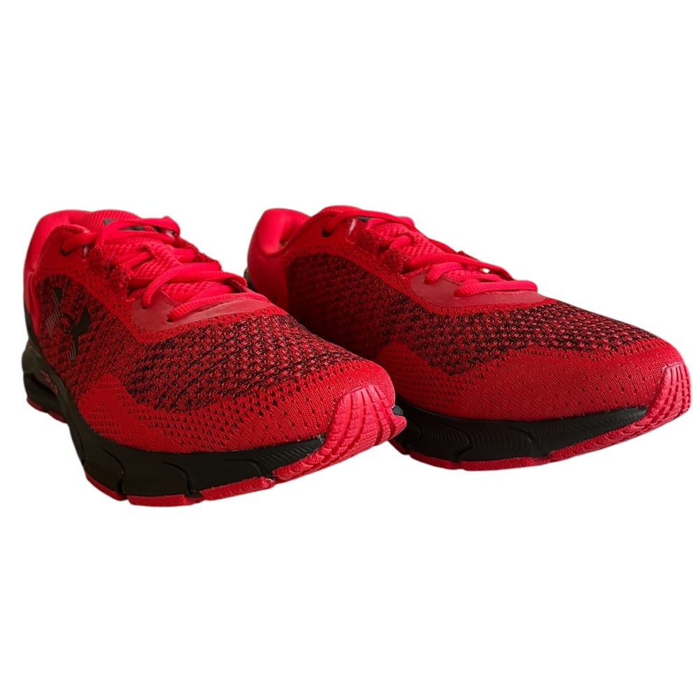 UNDER ARMOUR - HOVR RED BLACK “INTAKE 6” SNEAKERS - Picture 5 of 12